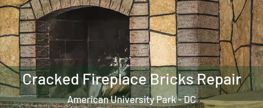 Cracked Fireplace Bricks Repair American University Park - DC