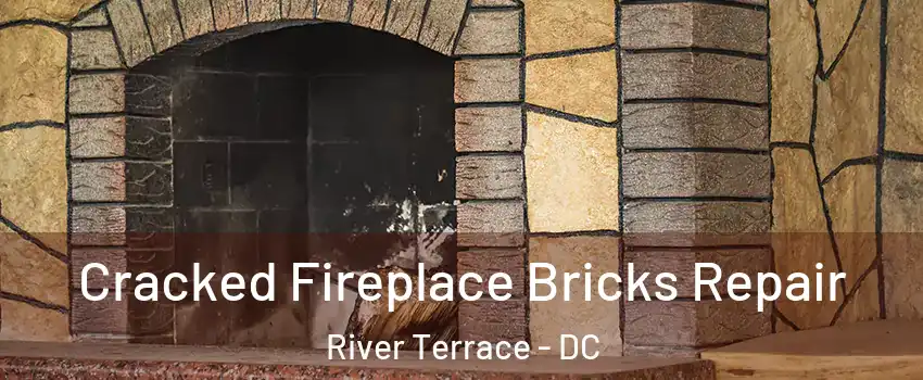 Cracked Fireplace Bricks Repair River Terrace - DC