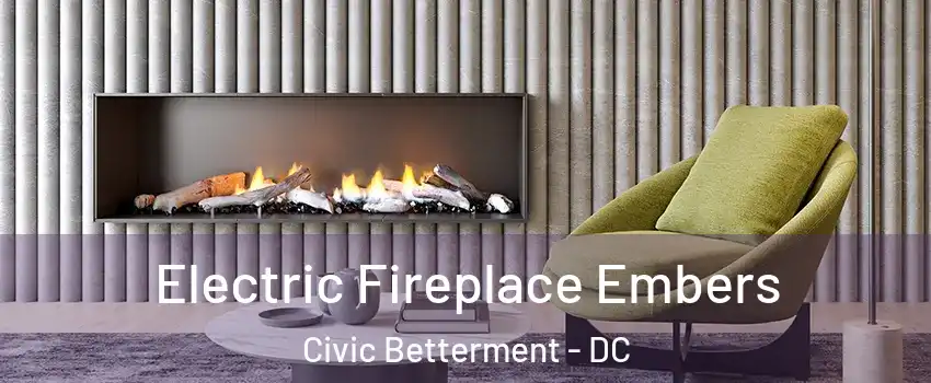 Electric Fireplace Embers Civic Betterment - DC