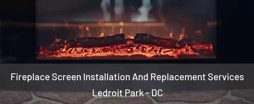 Fireplace Screen Installation And Replacement Services Ledroit Park - DC