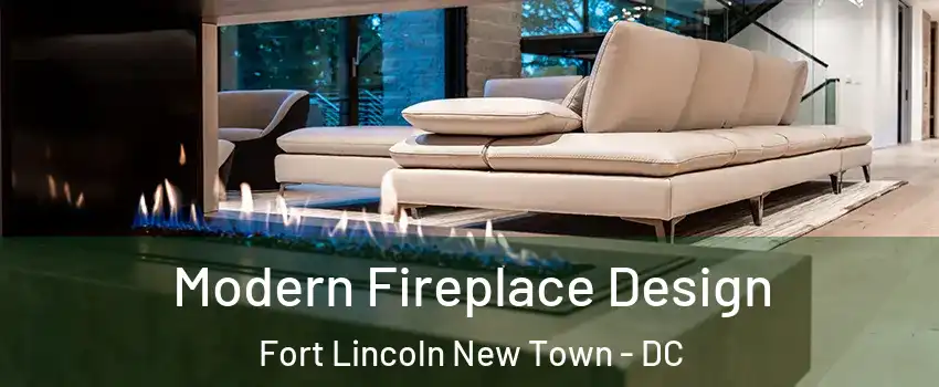 Modern Fireplace Design Fort Lincoln New Town - DC