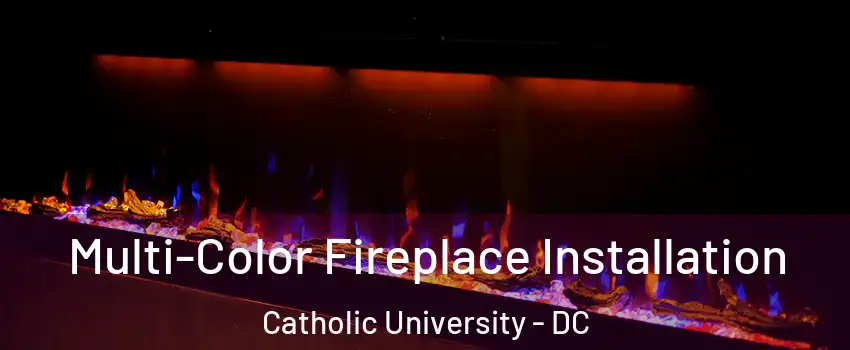 Multi-Color Fireplace Installation Catholic University - DC