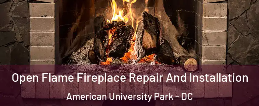 Open Flame Fireplace Repair And Installation American University Park - DC