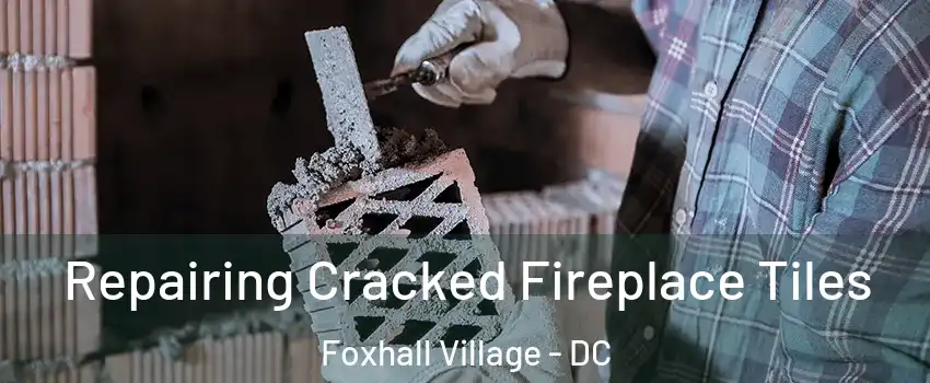Repairing Cracked Fireplace Tiles Foxhall Village - DC