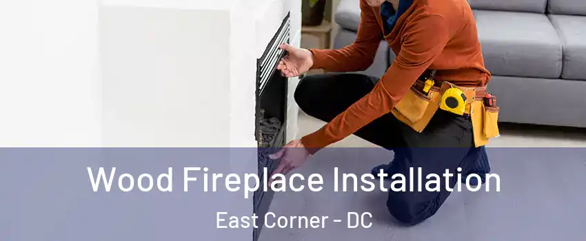 Wood Fireplace Installation East Corner - DC